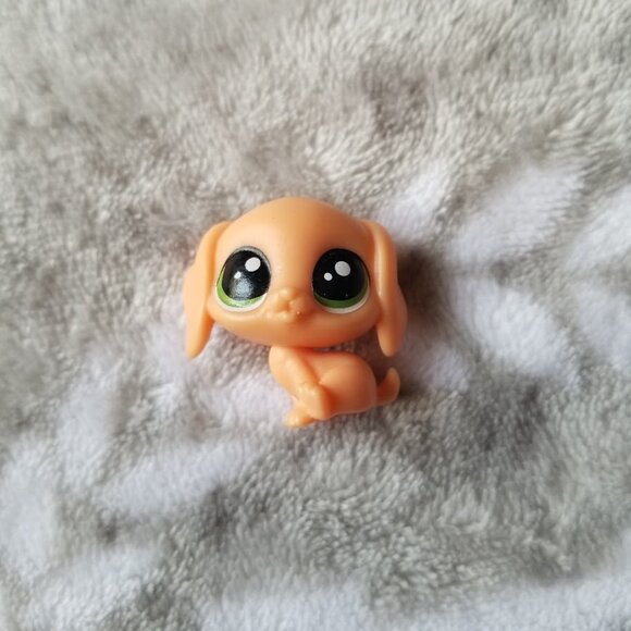 Littlest Pet Shop Beagle Peach Tan Mini Figure Value Pets Dog No Number - Picture 1 of 3